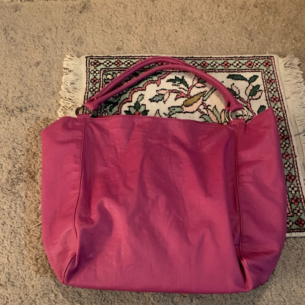 Pink Studded Women's Bag - Picture 2 of 3